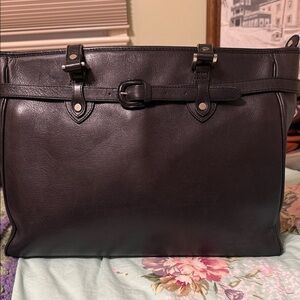 Butter high end leather Jack George Elegant Black Leather unisex Bag